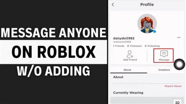 How to message people on roblox