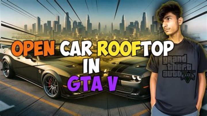 How to open car roof in gta 5 ps4