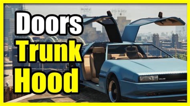 How to open trunk gta 5