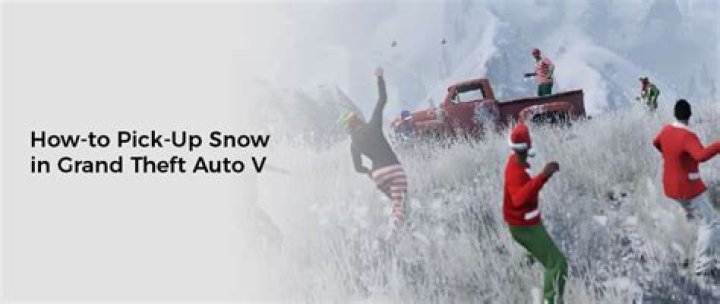 How to pick up snow gta