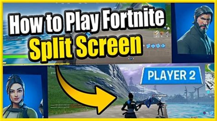 How to play split screen in fortnite