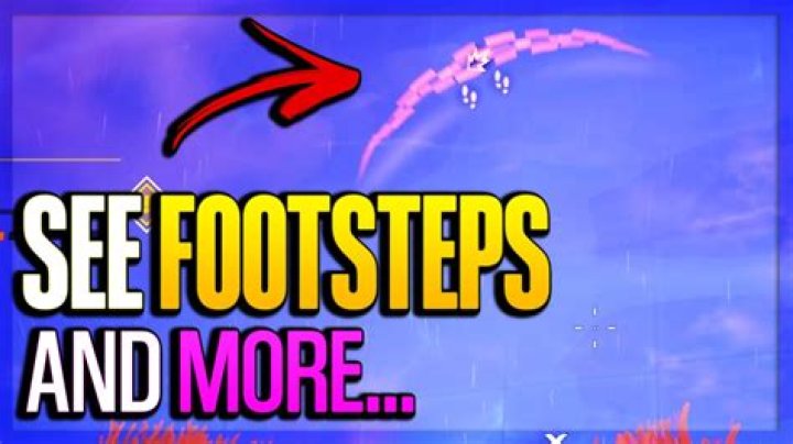 How to put footsteps on fortnite