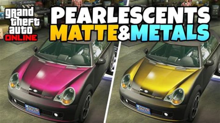 How to put pearlescent on matte gta 5