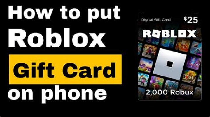How to put roblox gift card on phone
