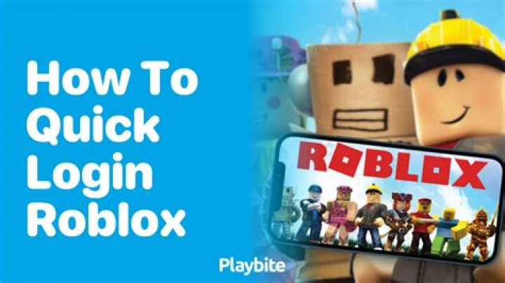 How to quick login roblox