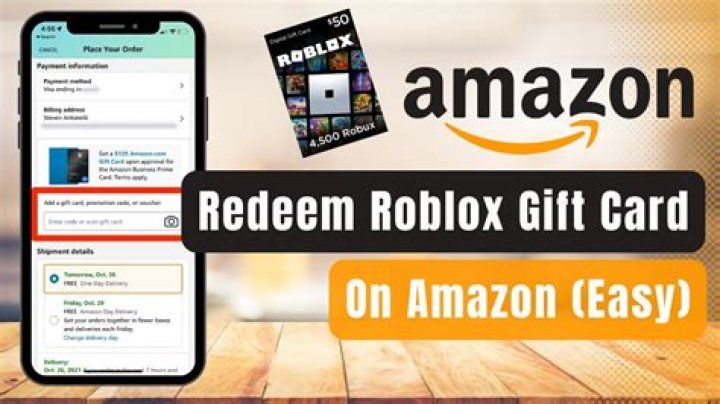 How to redeem roblox gift card from amazon