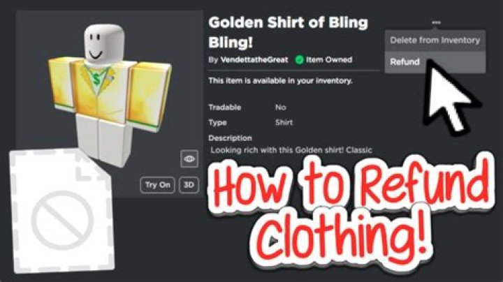 How to refund clothes on roblox