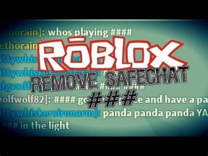 How to remove safe chat on roblox