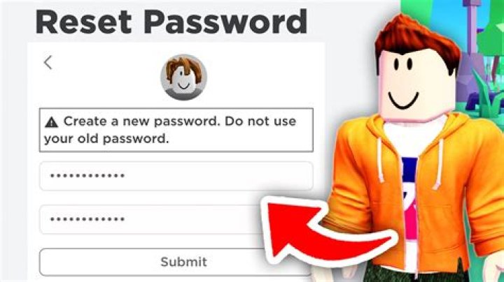 How to reset password on roblox