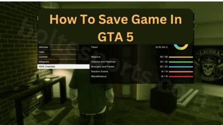 How to save game on gta 5