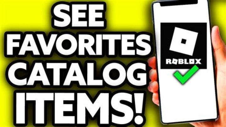How to see your favorites catalog items on roblox mobile