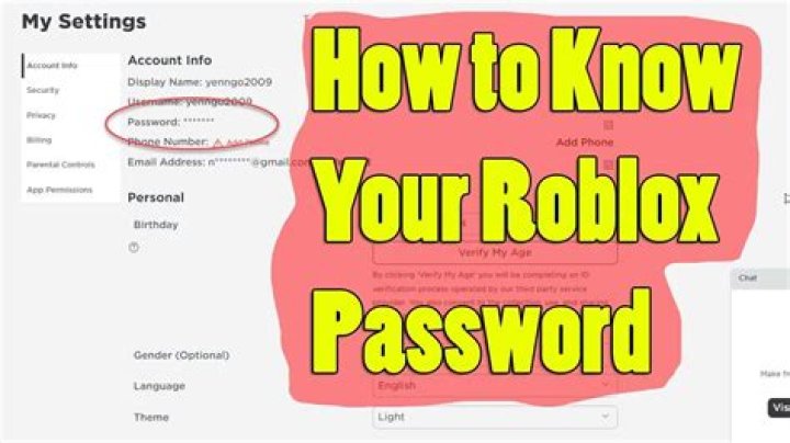How to see your password on roblox 2021