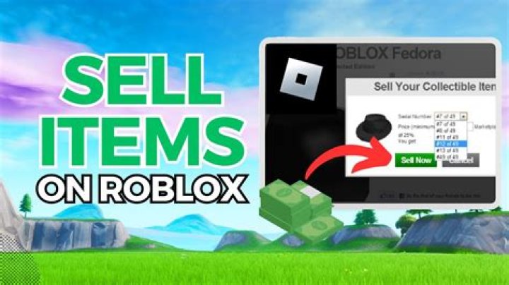How to sell things on roblox