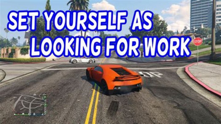 How to set yourself as looking for work in gta online