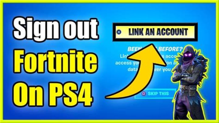 How to sign out of fortnite account on ps4