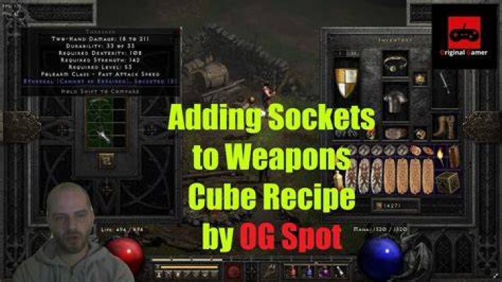 How to socket a unique item diablo 2