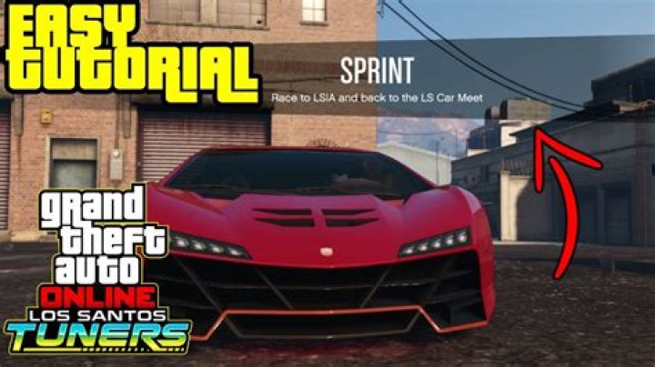 How to start a sprint race in gta 5 online