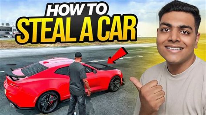 How to steal a car in gta