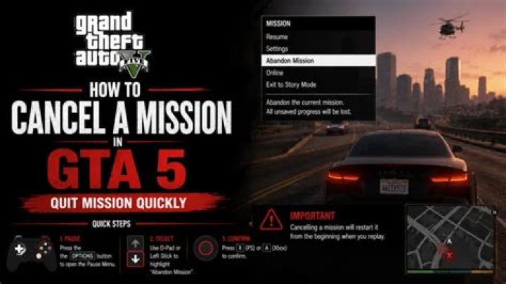 How to stop a mission in gta 5 online