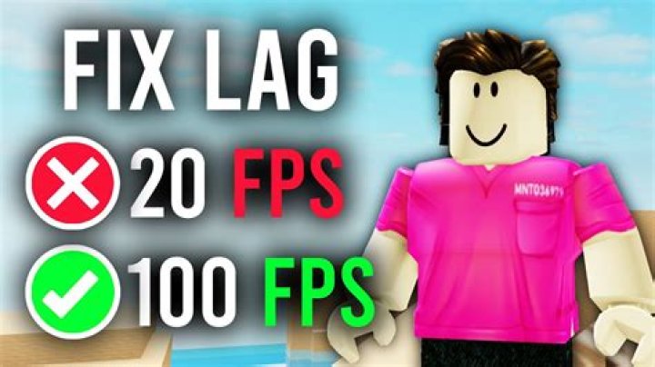 How to stop lag in roblox