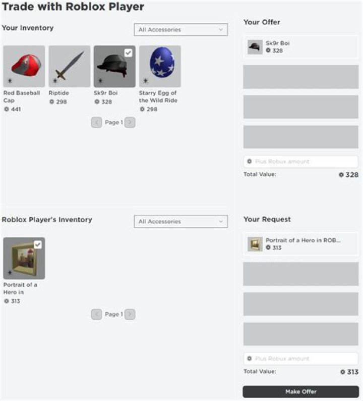 How to trade items in roblox