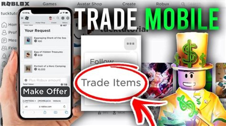 How to trade on mobile roblox