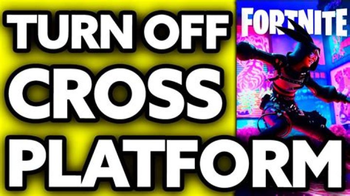 How to turn off cross platform fortnite
