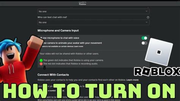 How to turn on mic on roblox