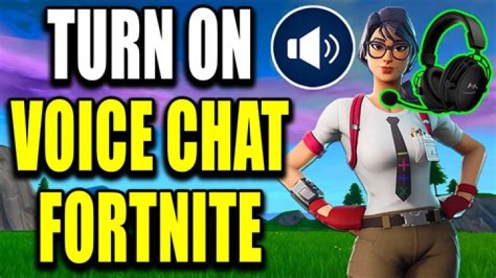 How to turn on voice chat in fortnite