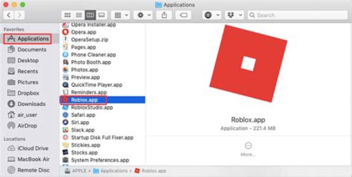 How to uninstall roblox on mac