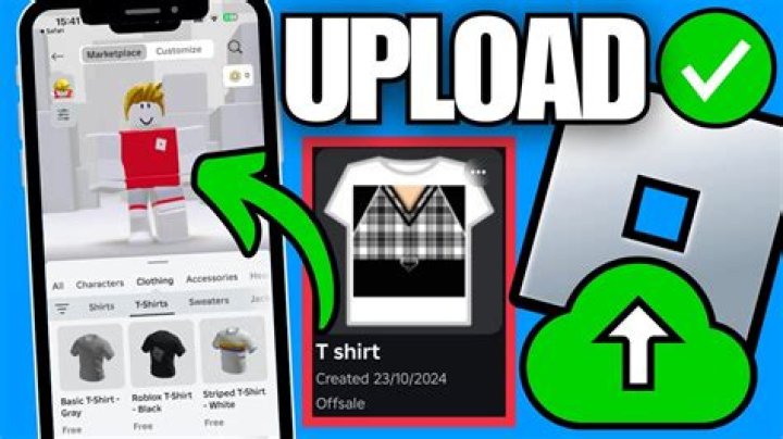 How to upload clothes on roblox mobile
