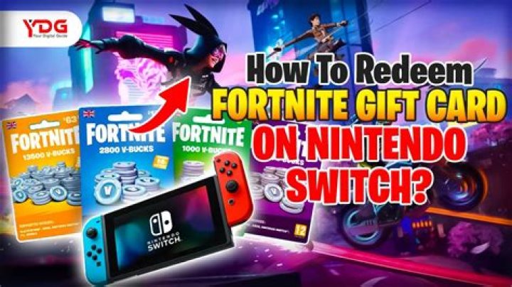 How to use a fortnite gift card on switch