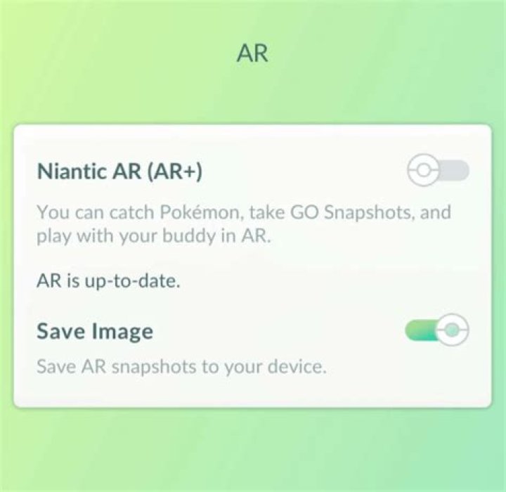 Pokemon go how to turn off ar