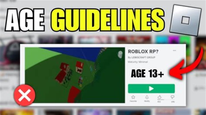 What age do you have to be to play roblox