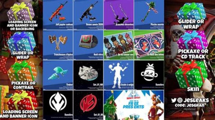 What are all the fortnite presents