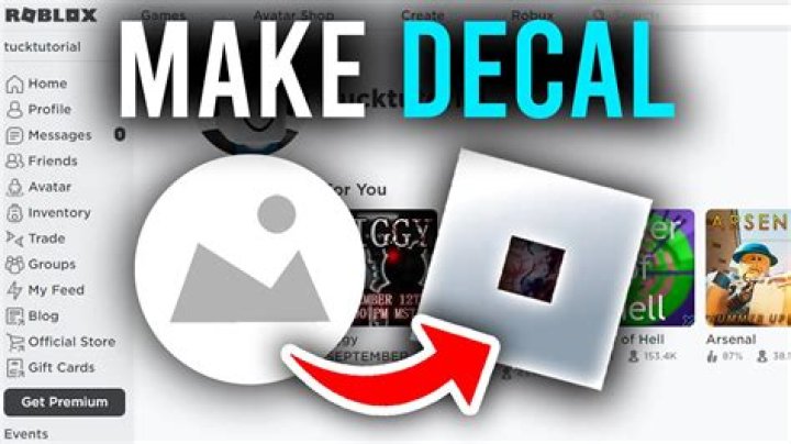 What are decals in roblox