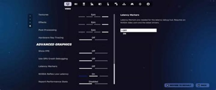What are the best settings for fortnite