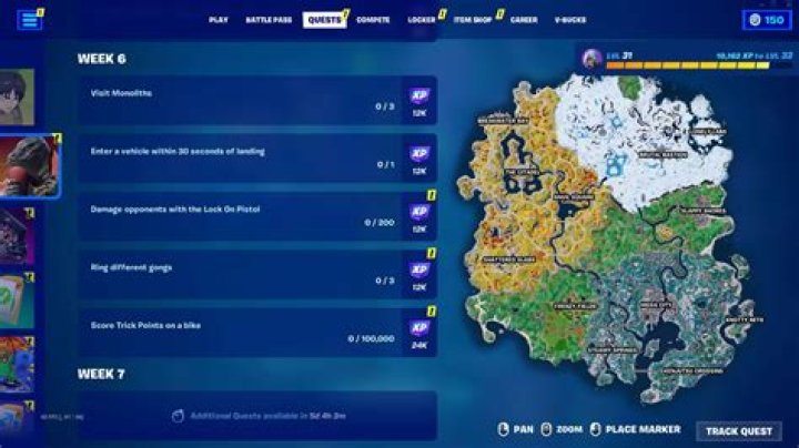 What are the epic quest in fortnite