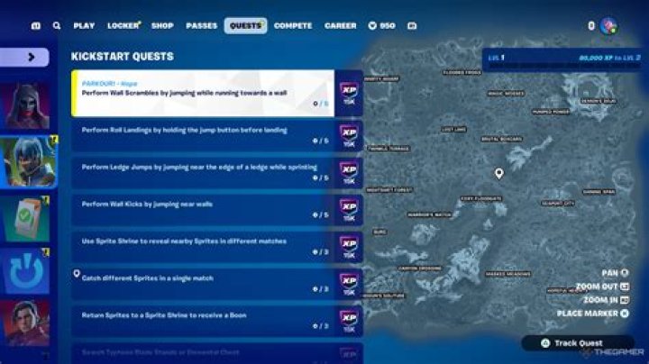 What are the island game quests in fortnite