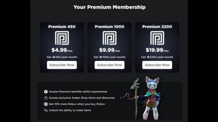 What does premium do in roblox