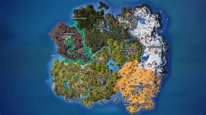 What does the new fortnite map look like