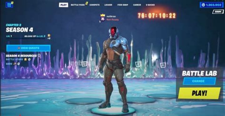 What does the timer in fortnite mean