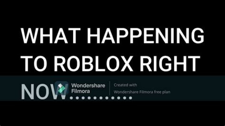 What happening to roblox