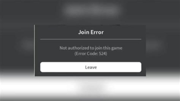 What is error code 524 in roblox