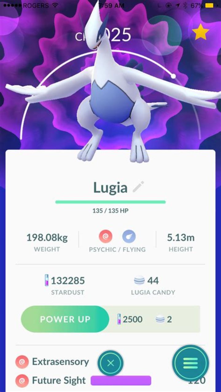 What is good against lugia pokemon go