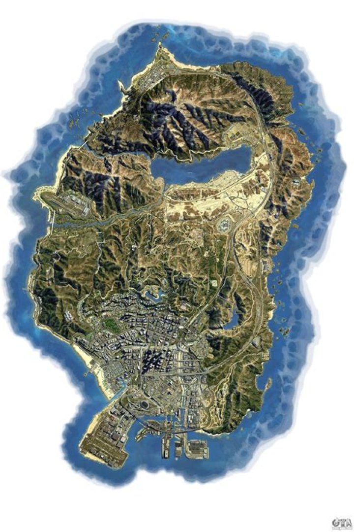 What is gta 5 map based on