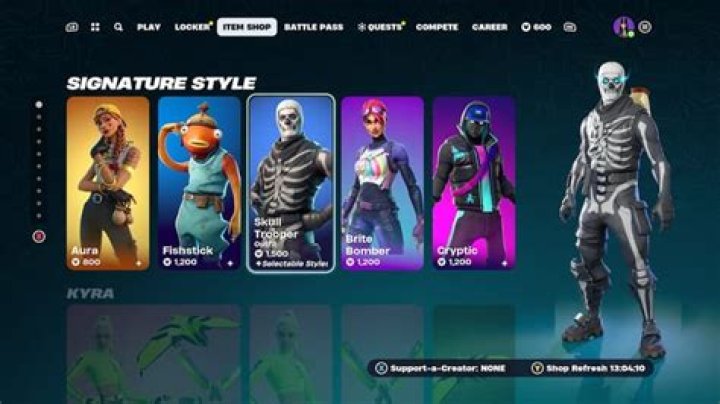 What is the current item shop in fortnite