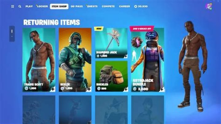 What is the item shop right now in fortnite