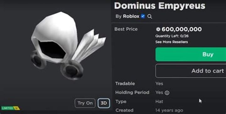 What is the most expensive item in roblox