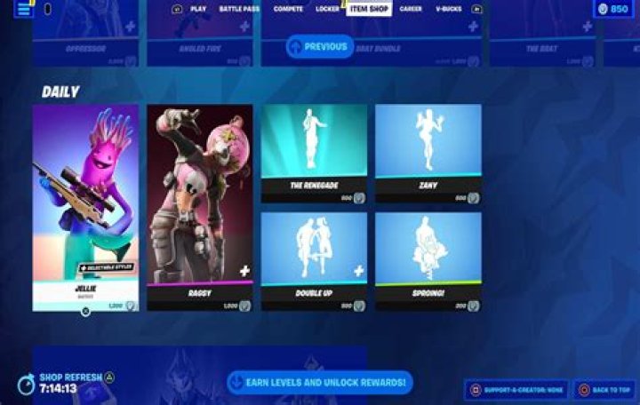 What is todays fortnite item shop